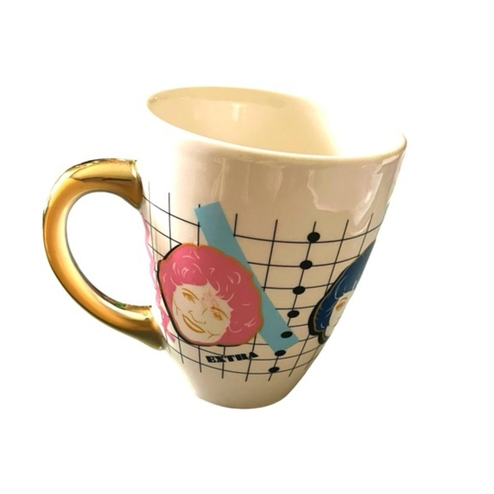 Never Used Golden Girls Mug with Gold Handle Vintage Inspired Gift